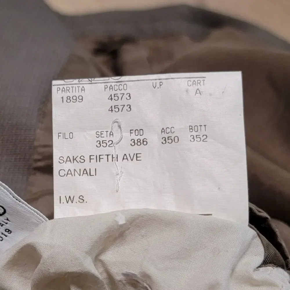 Canali Wool Sport Coat‎ Mens Size 56R Brown Saks Professional Blazer Jacket FLAW